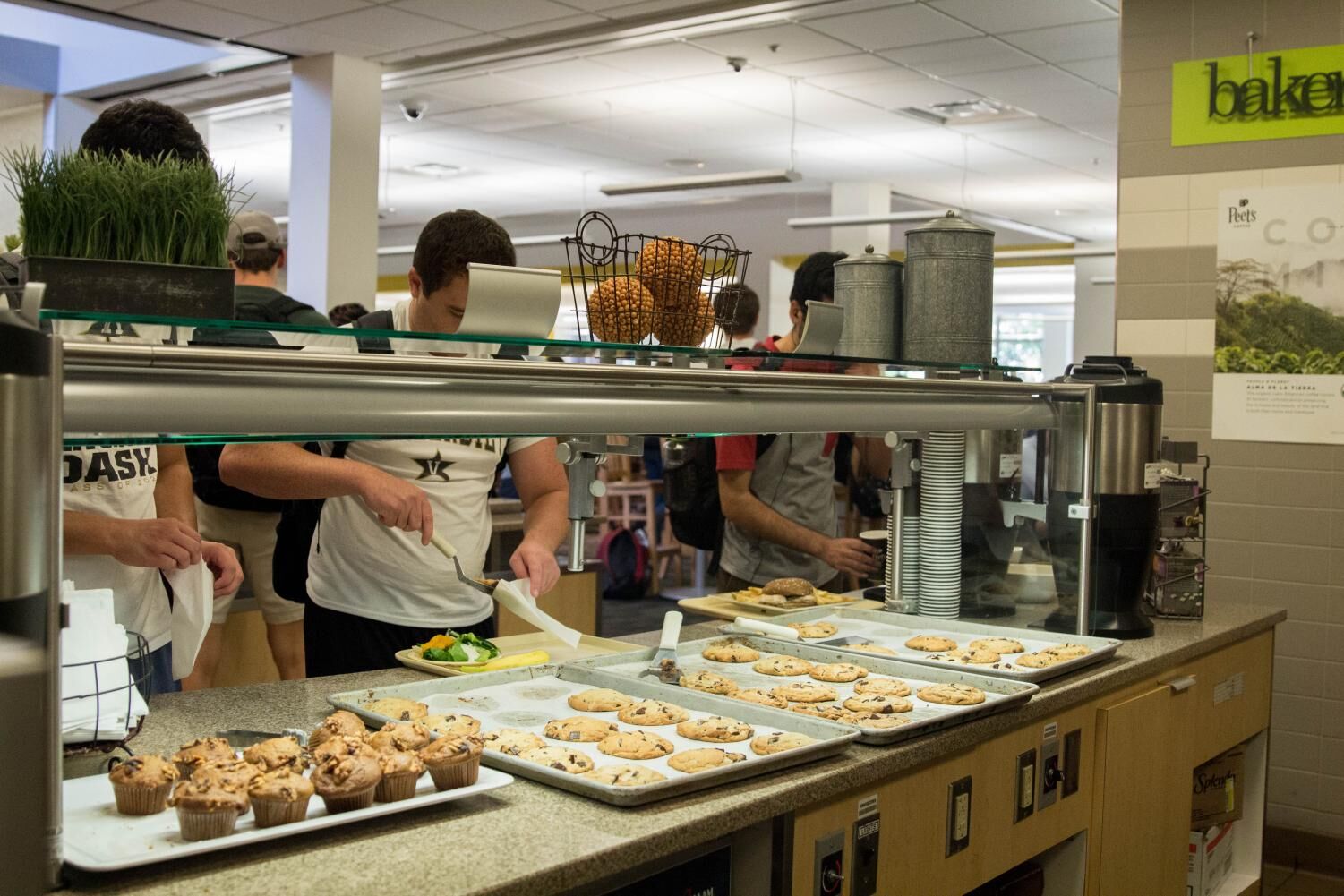 Vanderbilt students in dining hall